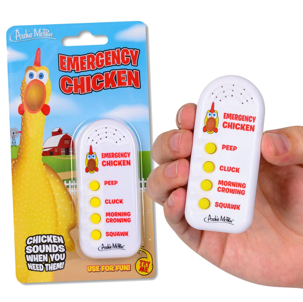 Emergency Chicken Buttons Prank and Gags Archie McPhee 