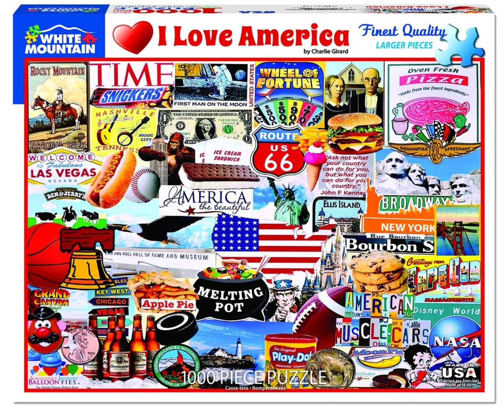 I Love America-1000 Piece Puzzle puzzle White Mountain 