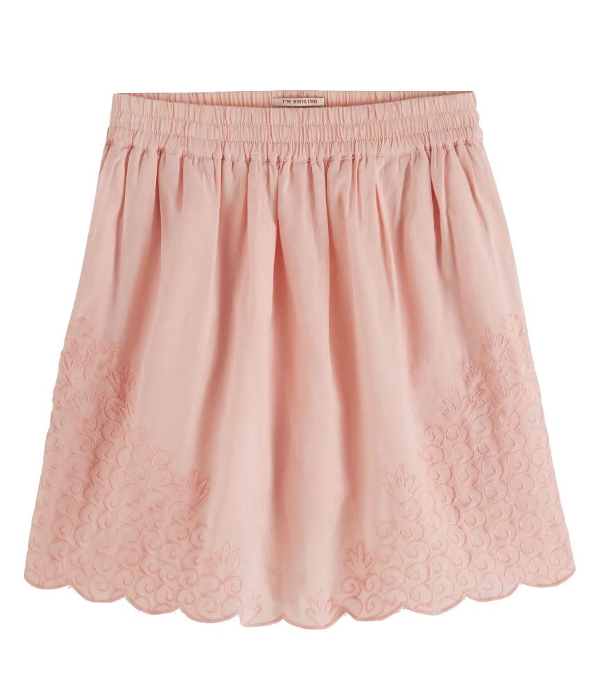 Scotch & Soda Delicate Embroidered Skirt in Shell Skirt Scotch & Soda 