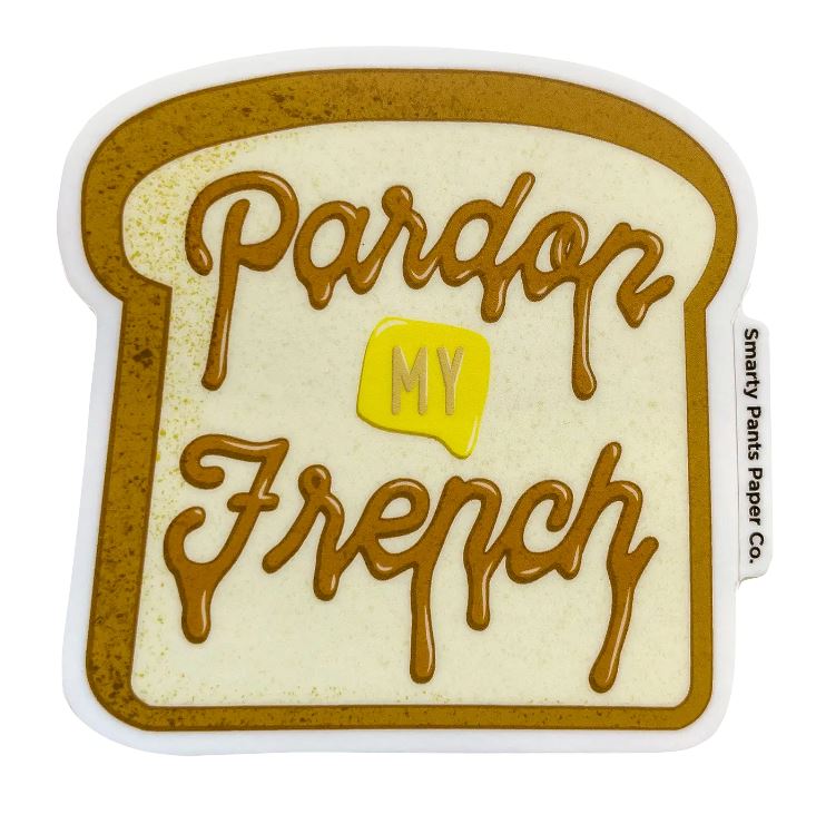 Pardon My French Sticker sticker Smarty Pants Paper 