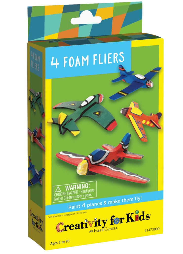 4 Foam Fliers Stunt Squadron Mini Kit Toys Faber Castell 