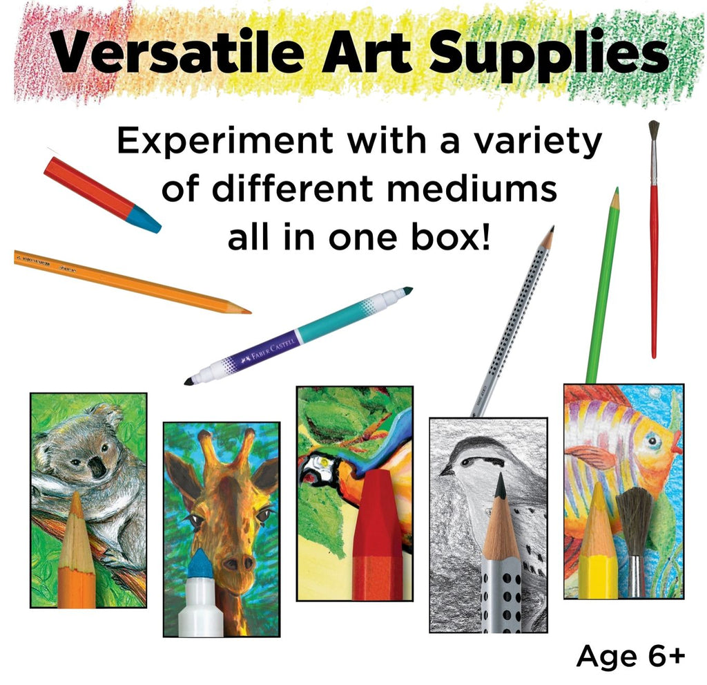 64- Piece Young Artist Essentials Art Set Arts & Crafts Faber Castell 