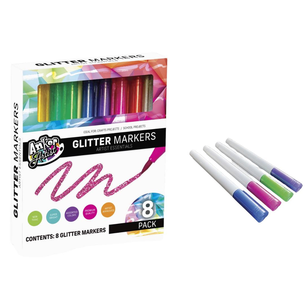 8pc Glitter Markers markers Anker Play Products 