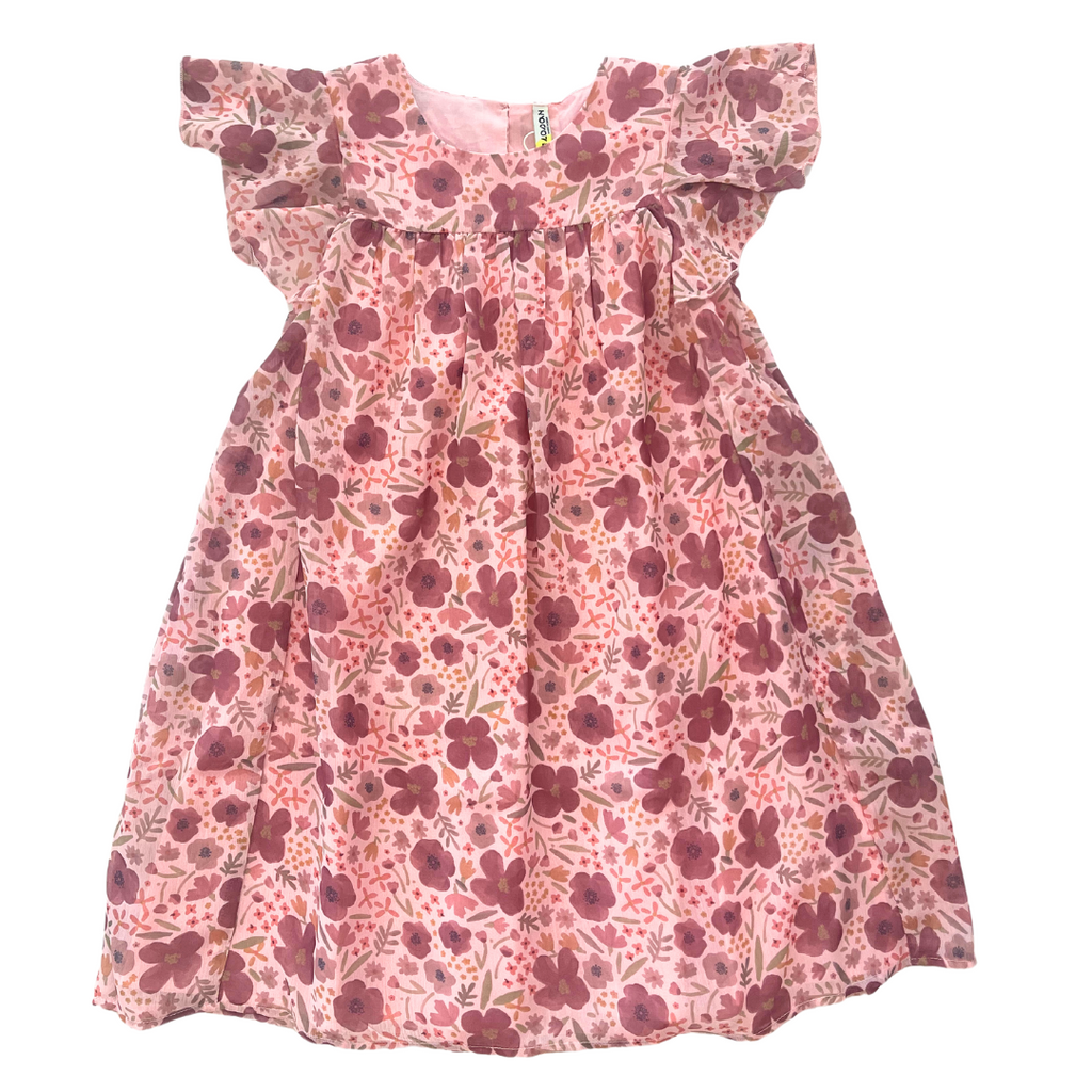 Losan Pink Floral Polychifon Dress