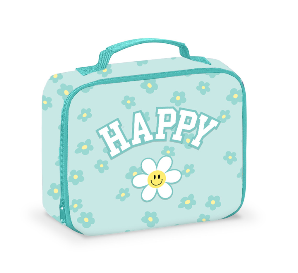Daisy Pattern Lunch Box with Happy Patch