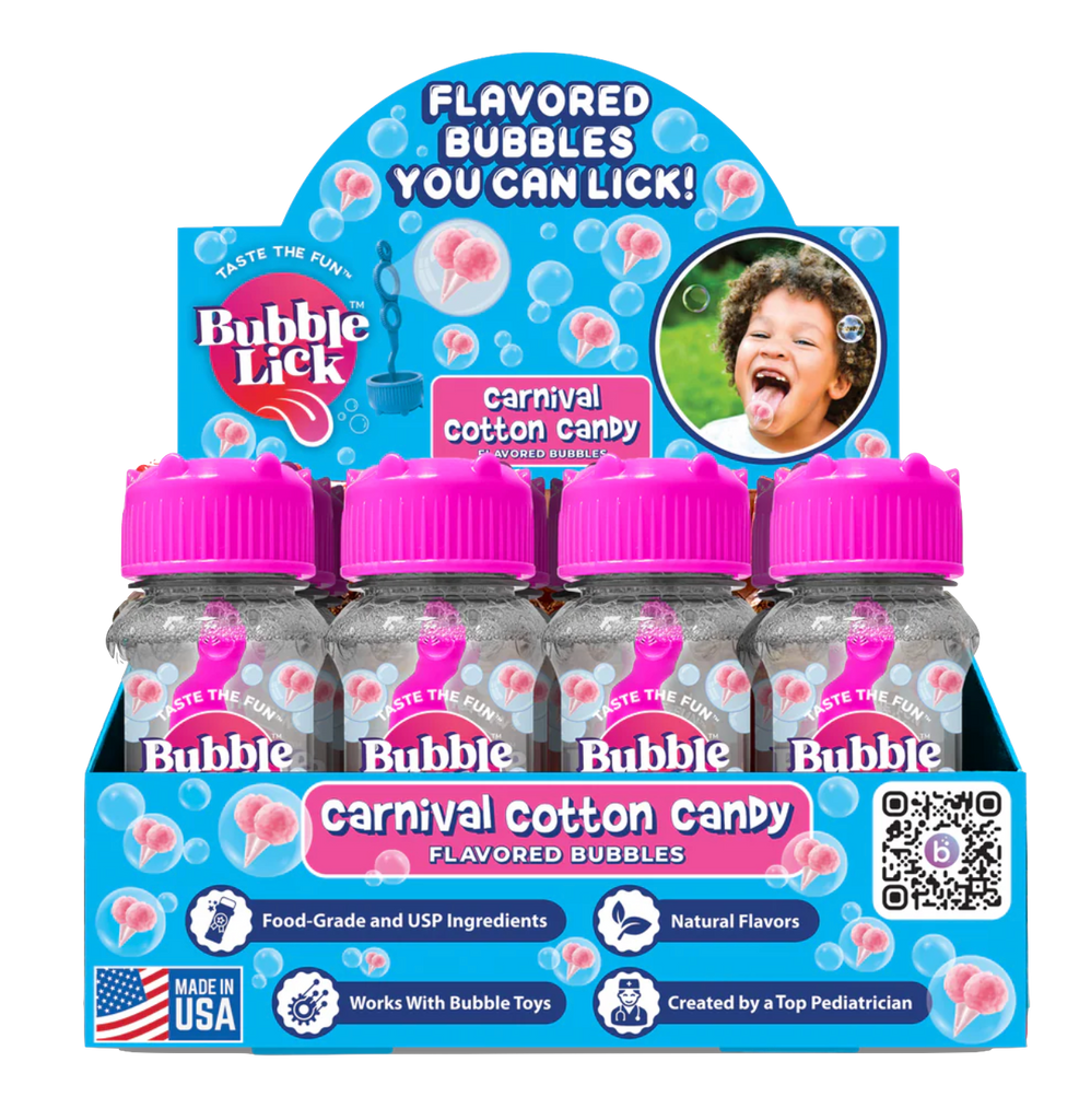 BubbleLick Cotton Candy Flavored Bubbles You Can Lick