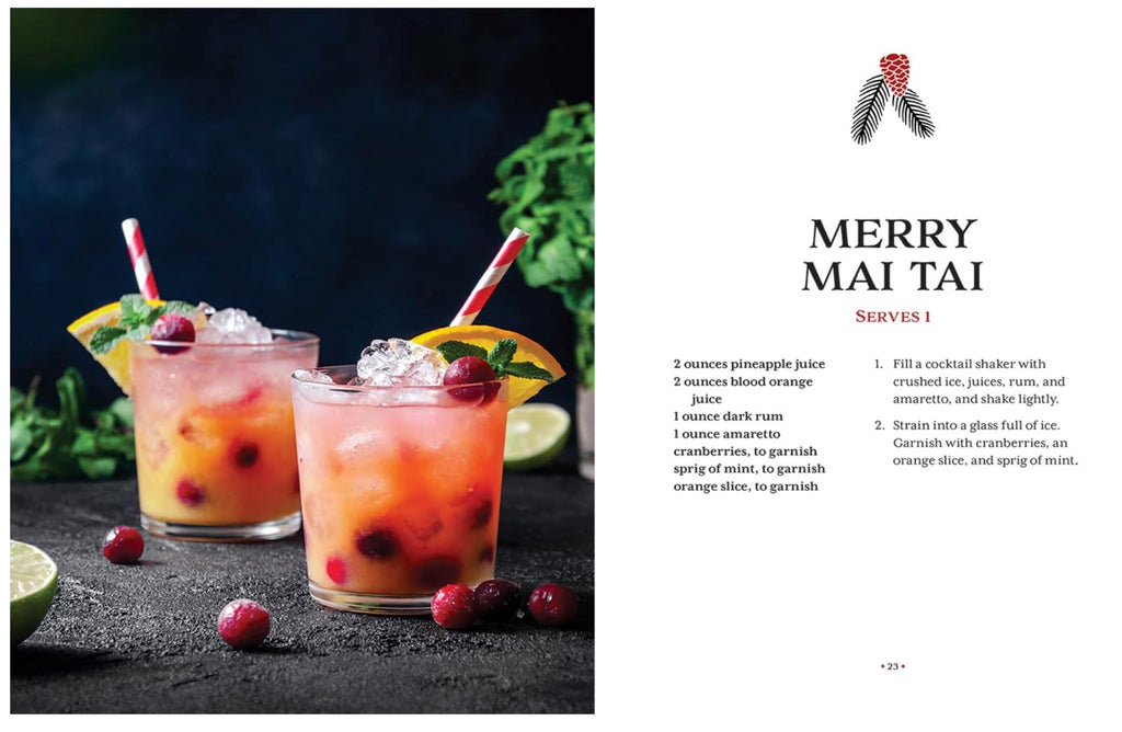 Art Of Mixology:Making Spirits Bright Christmas Cocktails Books Cottage Door Press 