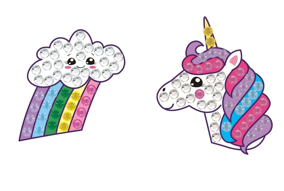 BIG DOTZ Stickers Pack - Rainbow Unicorn Sticker Toysmith 