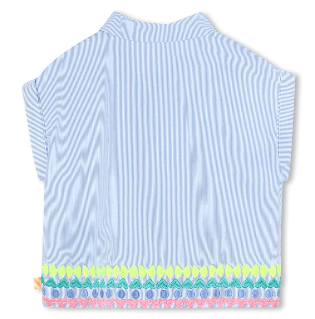 Billieblush Embroidered Striped Shirt Tops Billieblush 