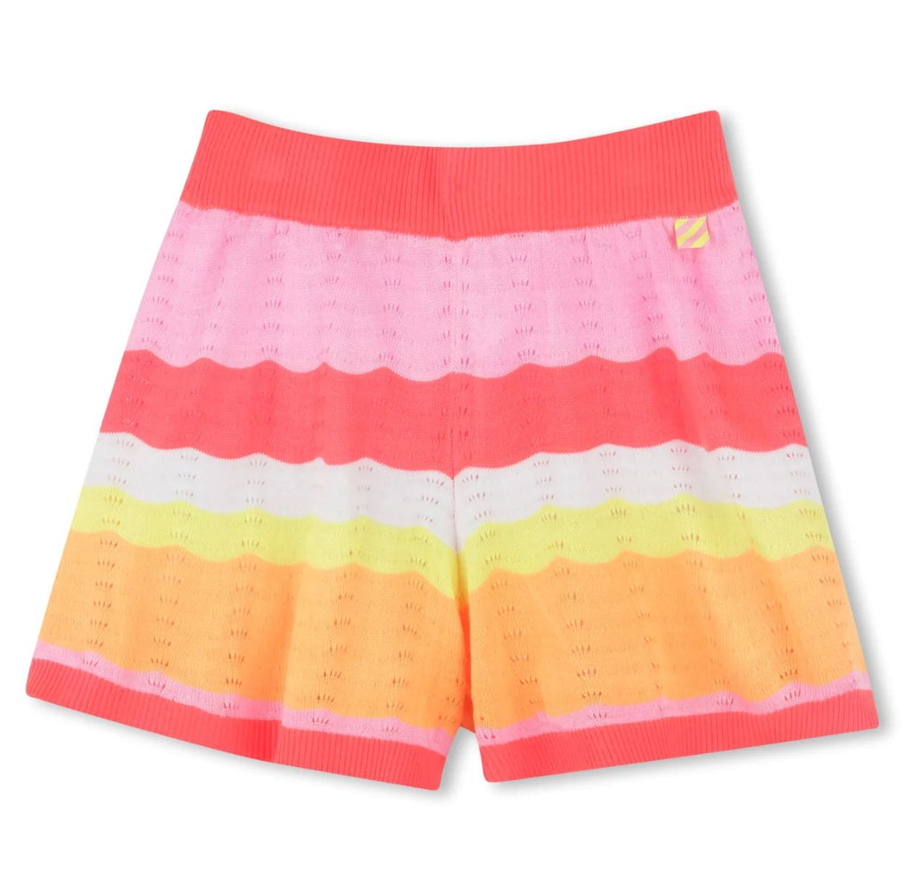 Billieblush Knit Striped Shorts Shorts Billieblush 