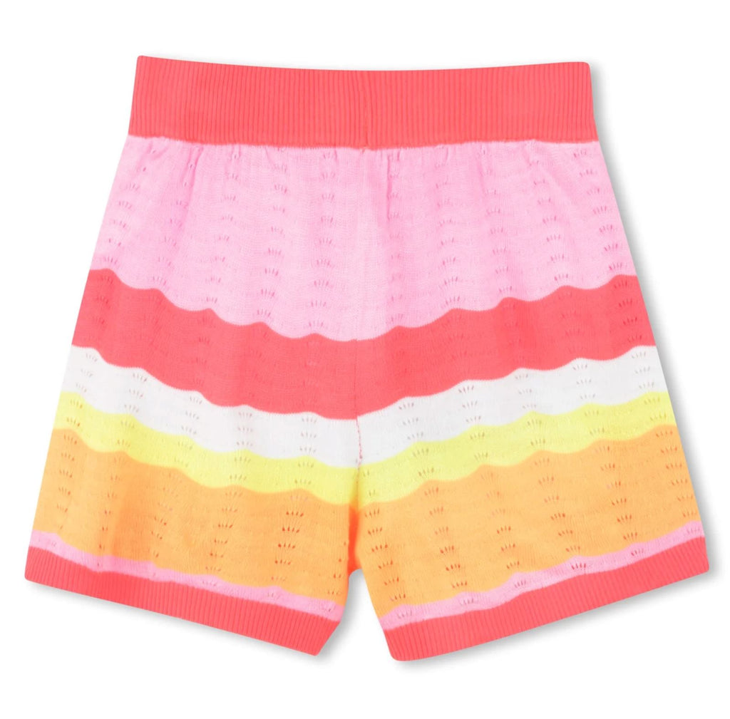 Billieblush Knit Striped Shorts Shorts Billieblush 