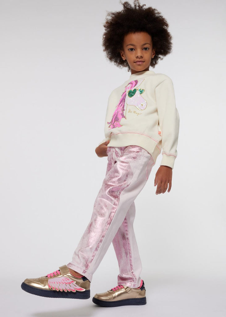 Billieblush Metalic Twill Pants Pants Billieblush 