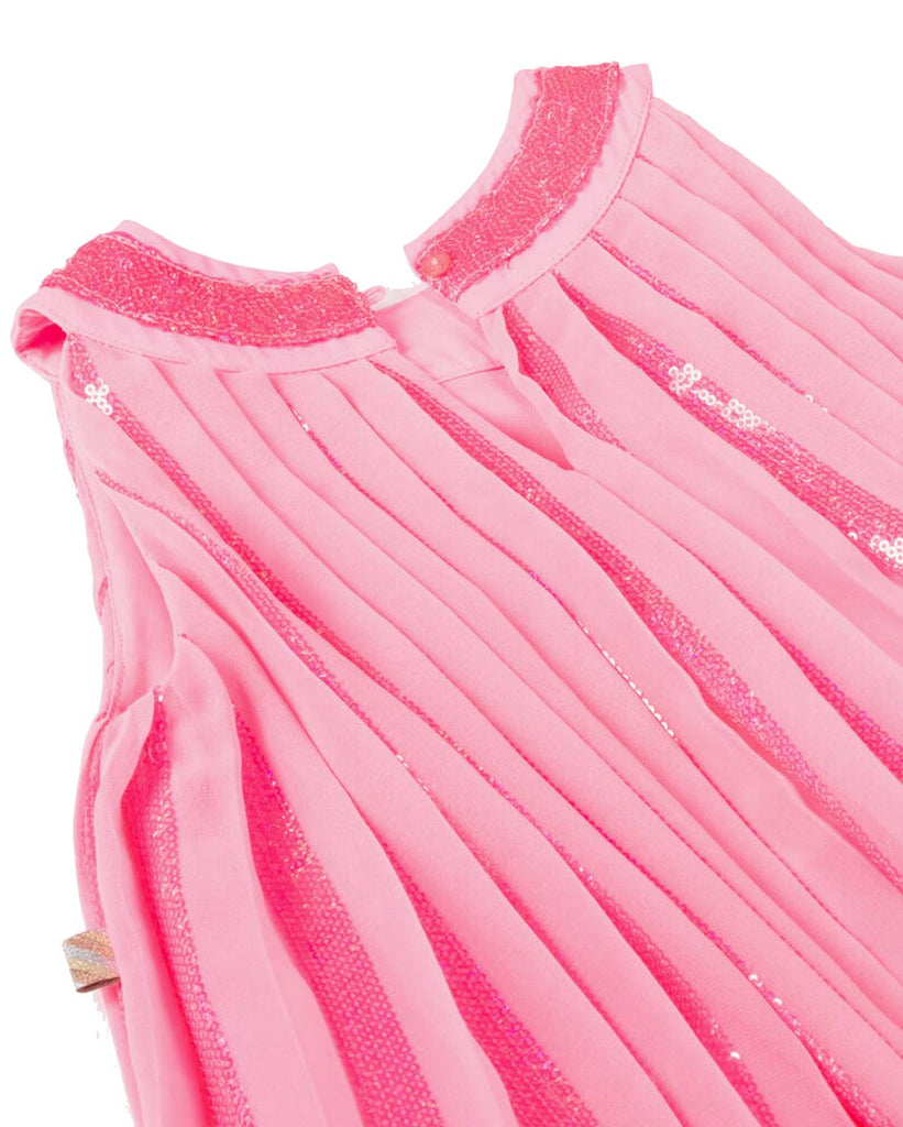 Billieblush Pink Ceremony Pleated Dress Dress Billieblush 