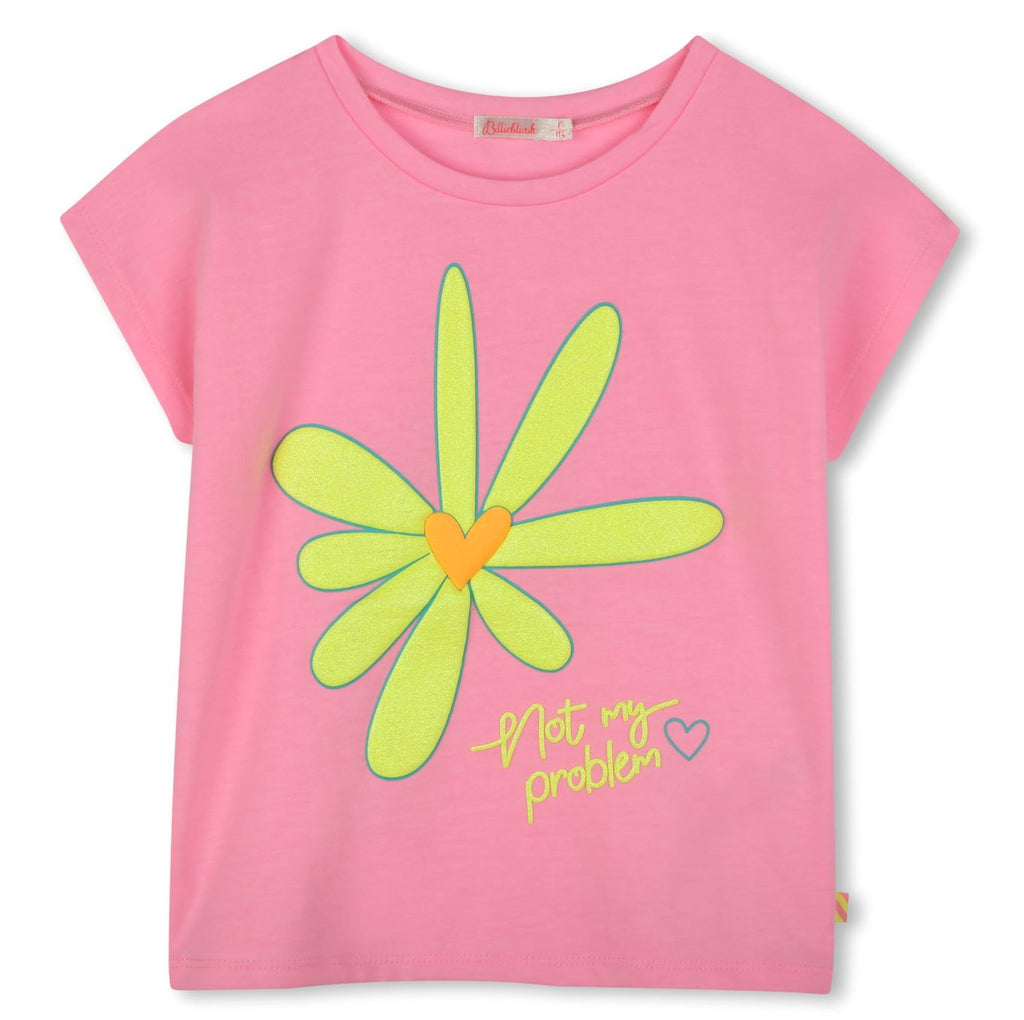 Billieblush Pink Flower T-Shirt Tops Billieblush 