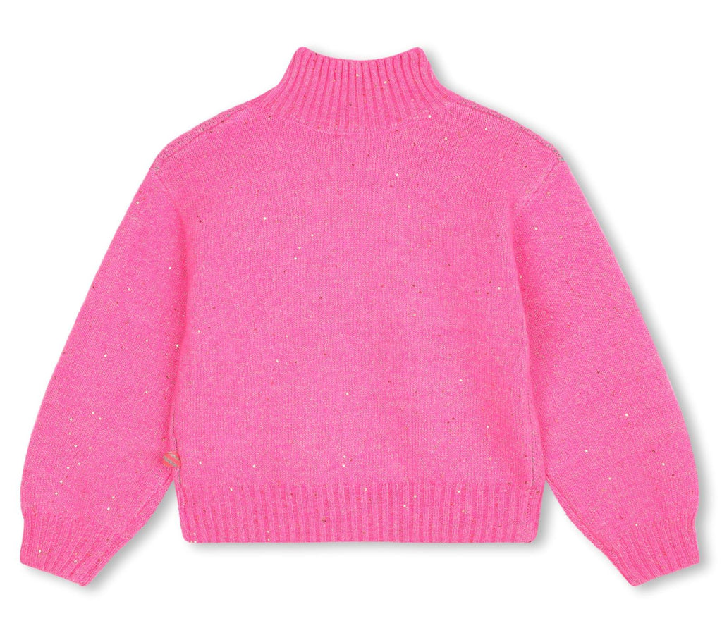 Billieblush Pink Glitter Knit Sweater sweater Billieblush 