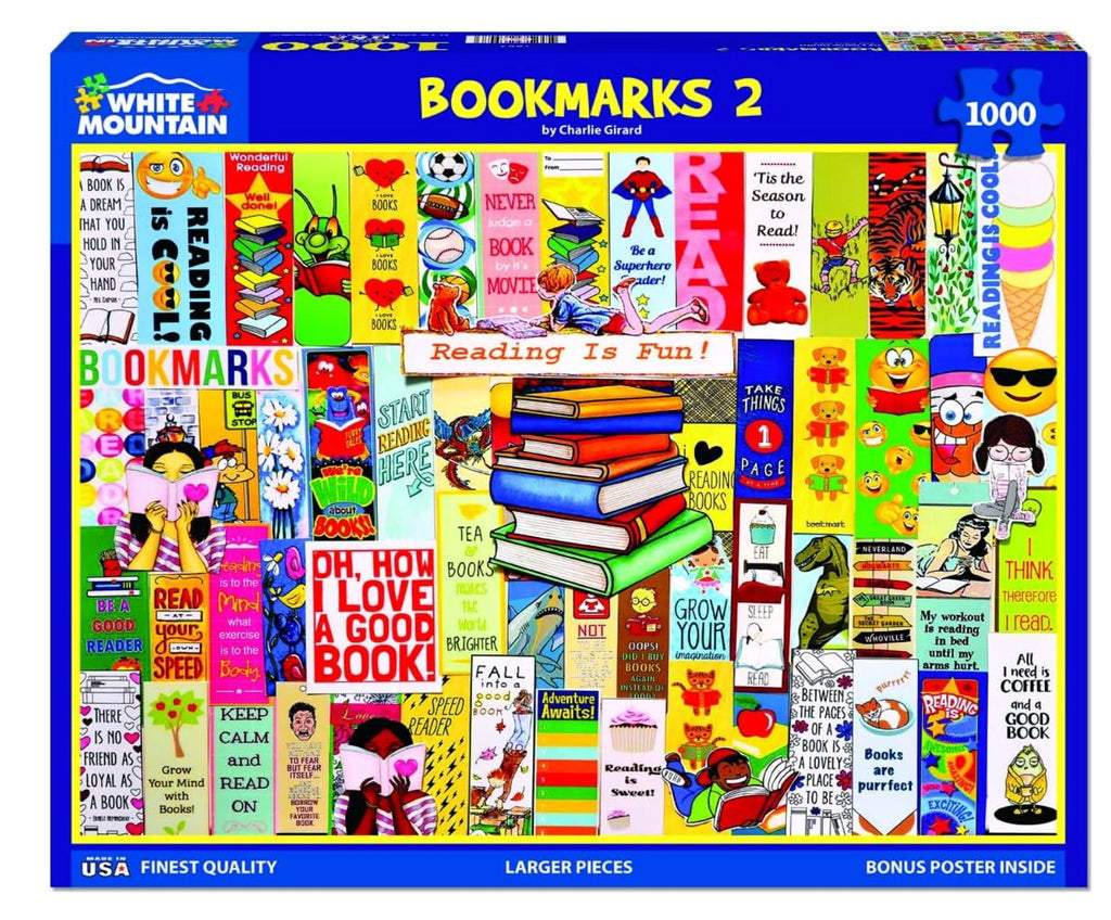 Bookmarks 2-1000 Piece Puzzle puzzle White Mountain 
