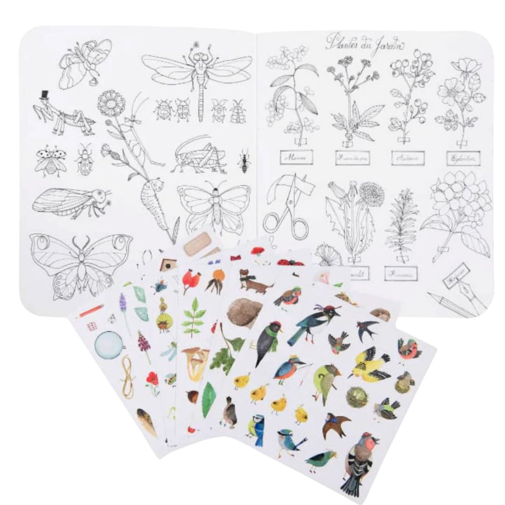 Botanist Coloring and Sticker Book Coloring Poster Speedy Monkey 