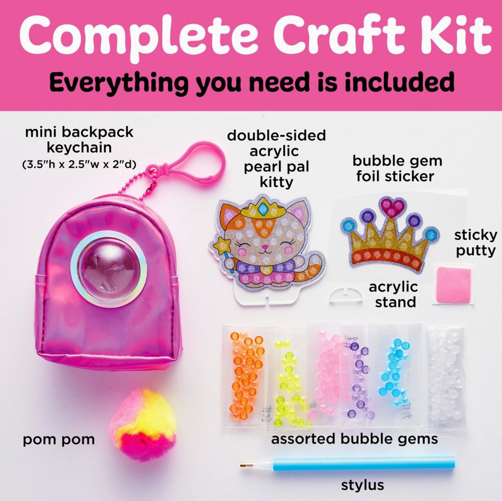 Bubble Gems Keychain Kitty Princess Diamond Painting Kit Arts & Crafts Faber Castell 