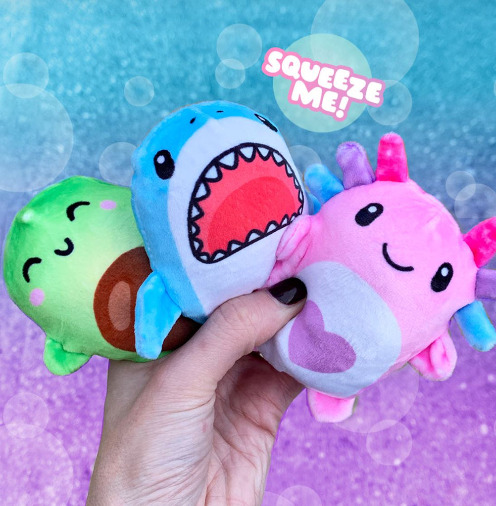 Bubble Stuffed Squishy Friends - Plush Wrapped Fidget Balls Plush Top Trenz 