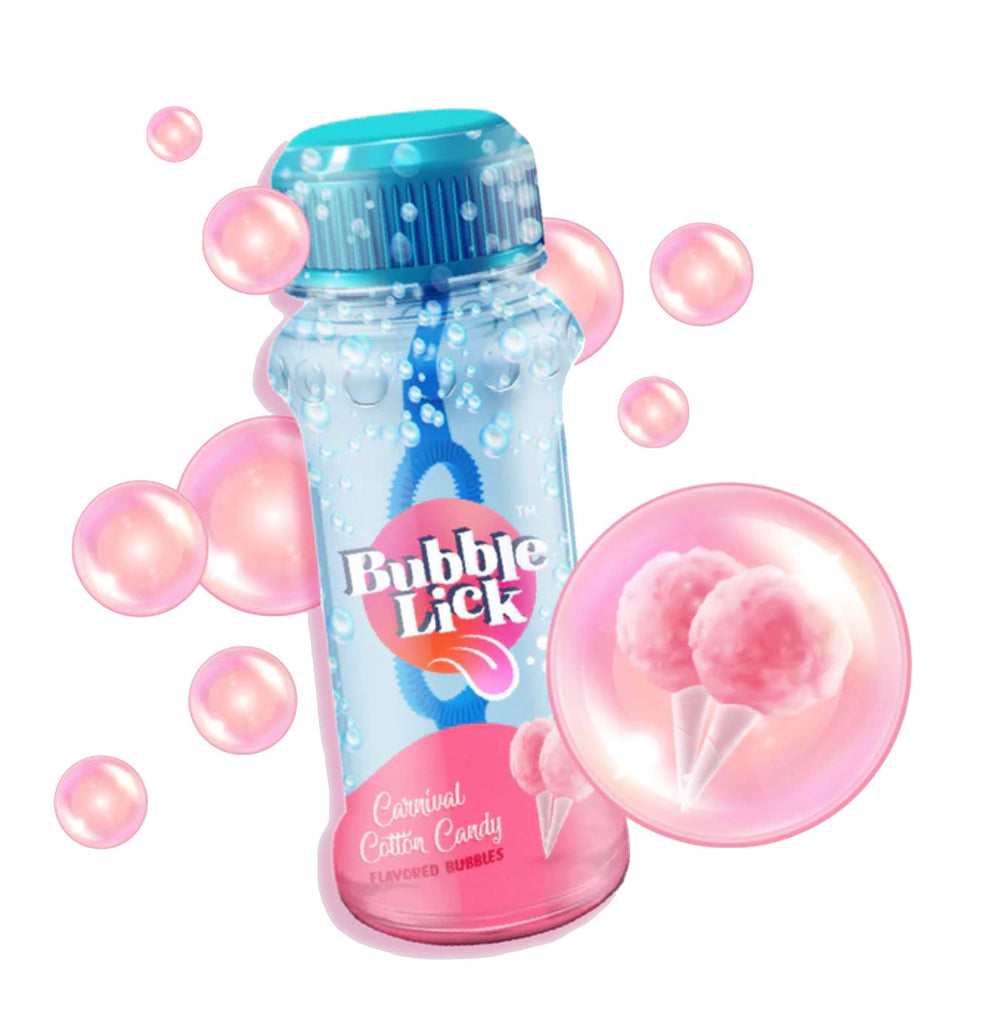 BubbleLick Cotton Candy Flavored Bubbles You Can Lick Candy Toysmith 