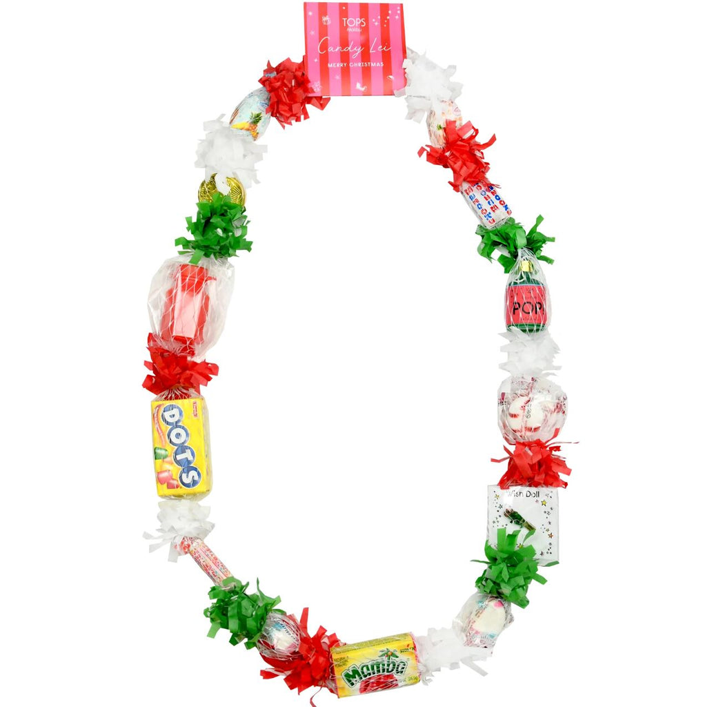 Candy Lei Necklace-Christmas Candy Tops Malibu 