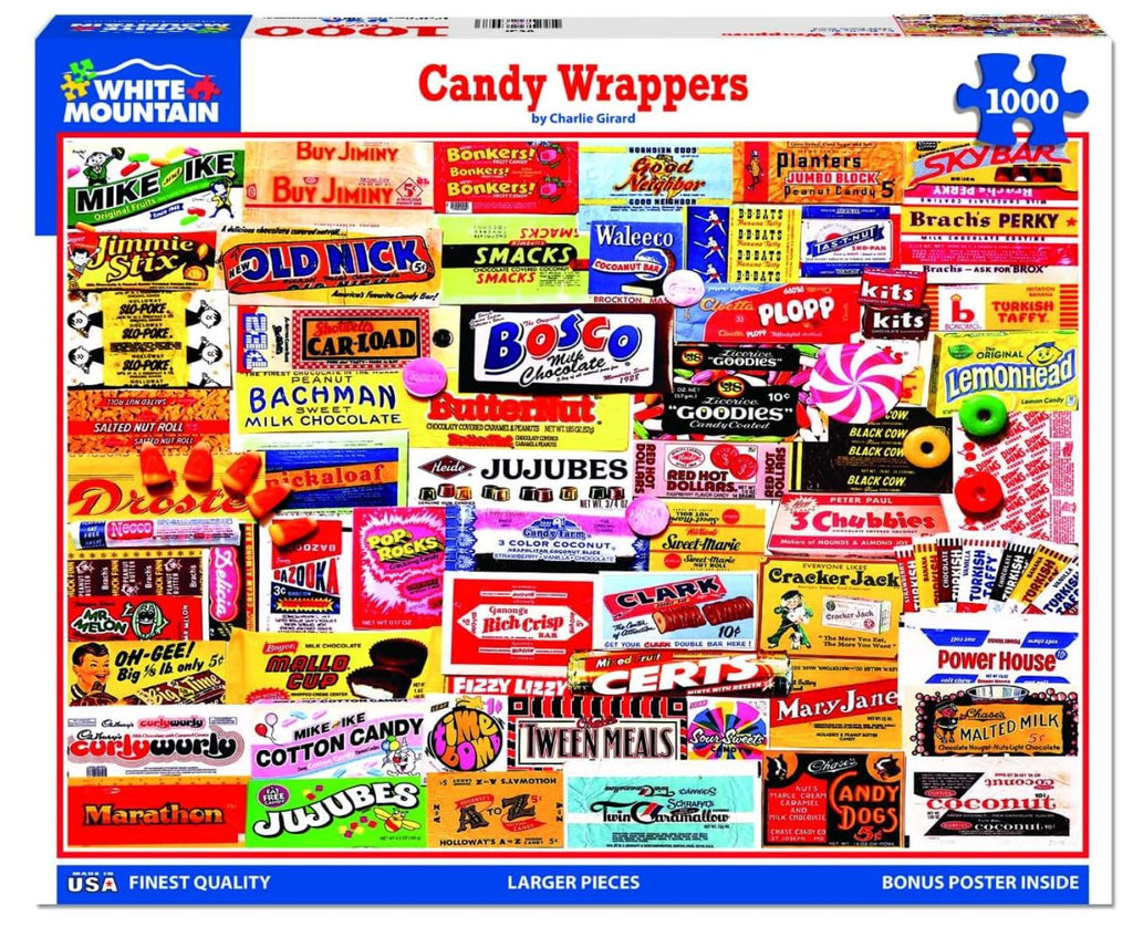 Candy Wrappers-1000 Piece Puzzle puzzle White Mountain 