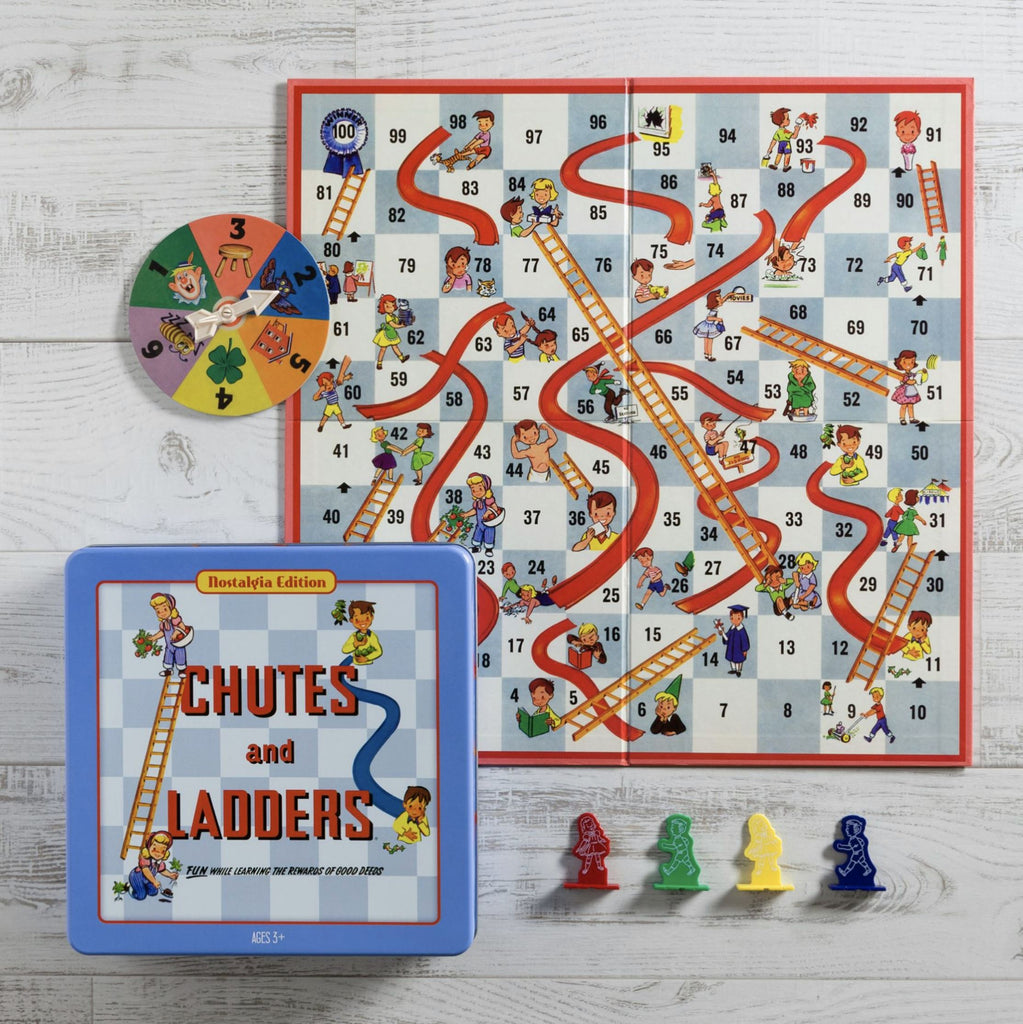 Chutes And Ladder Nostalgia Tin Edition Games WS Game Company 