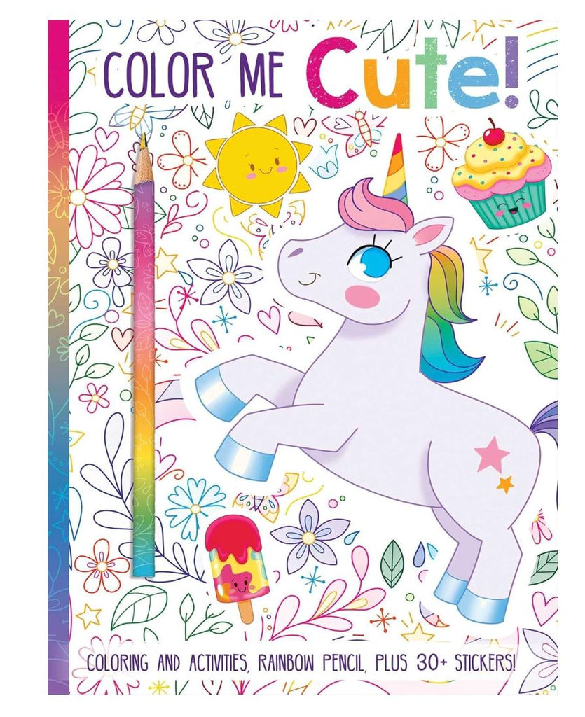 Color Me Cute! Coloring Book with Rainbow Pencils Coloring Book Simon & Schuster 