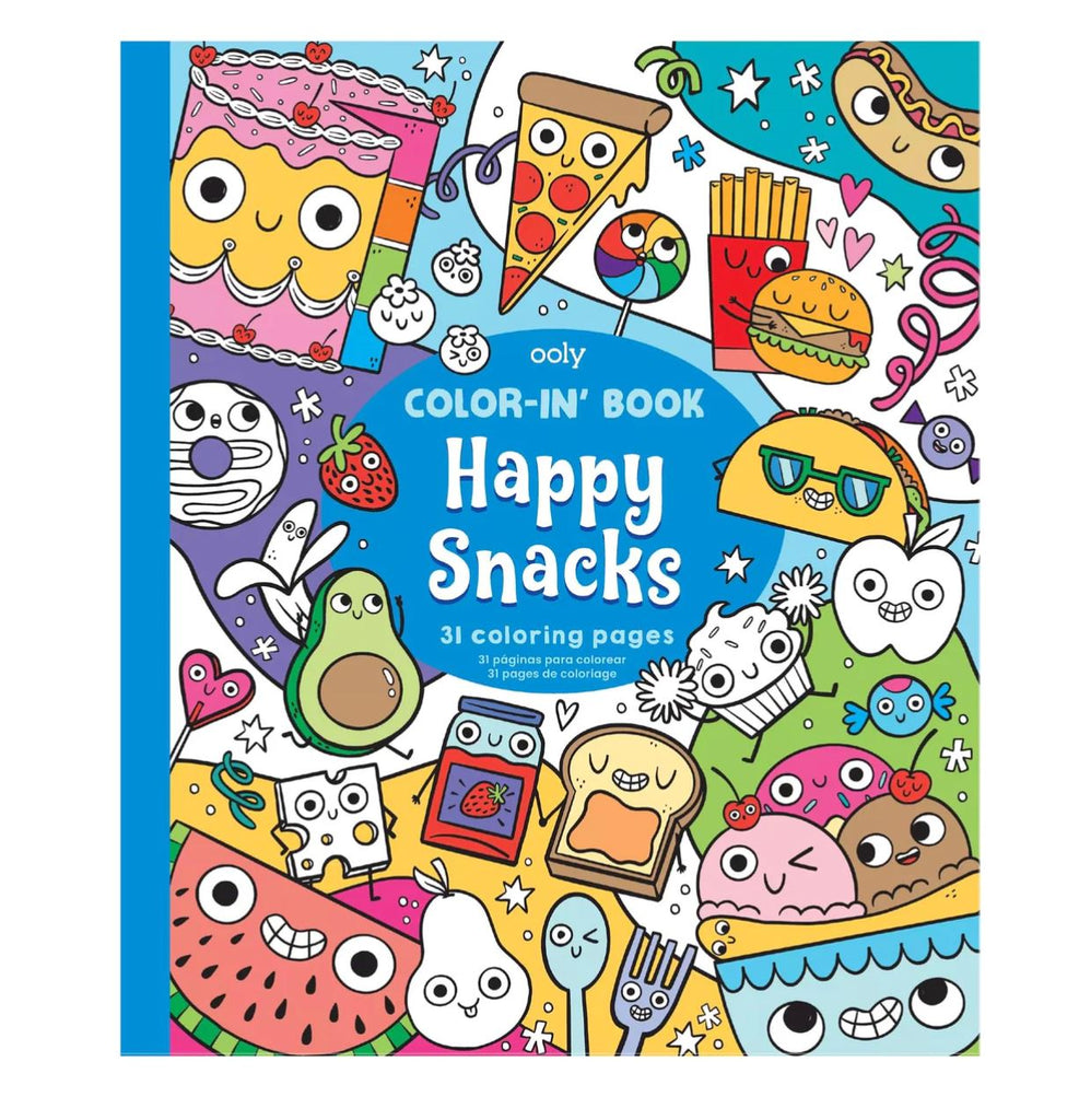 Coloring Book Happy Snacks Arts & Crafts OOLY 