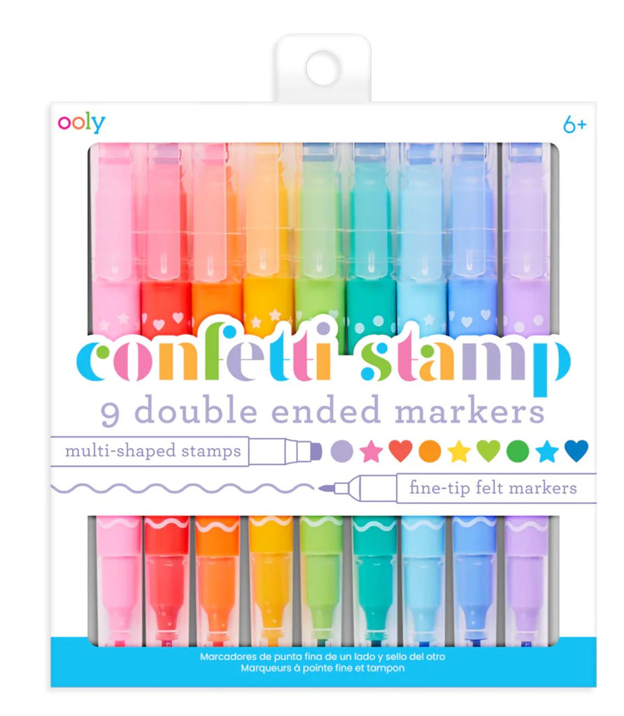 Confetti Stamp Double-Ended Markers markers OOLY 