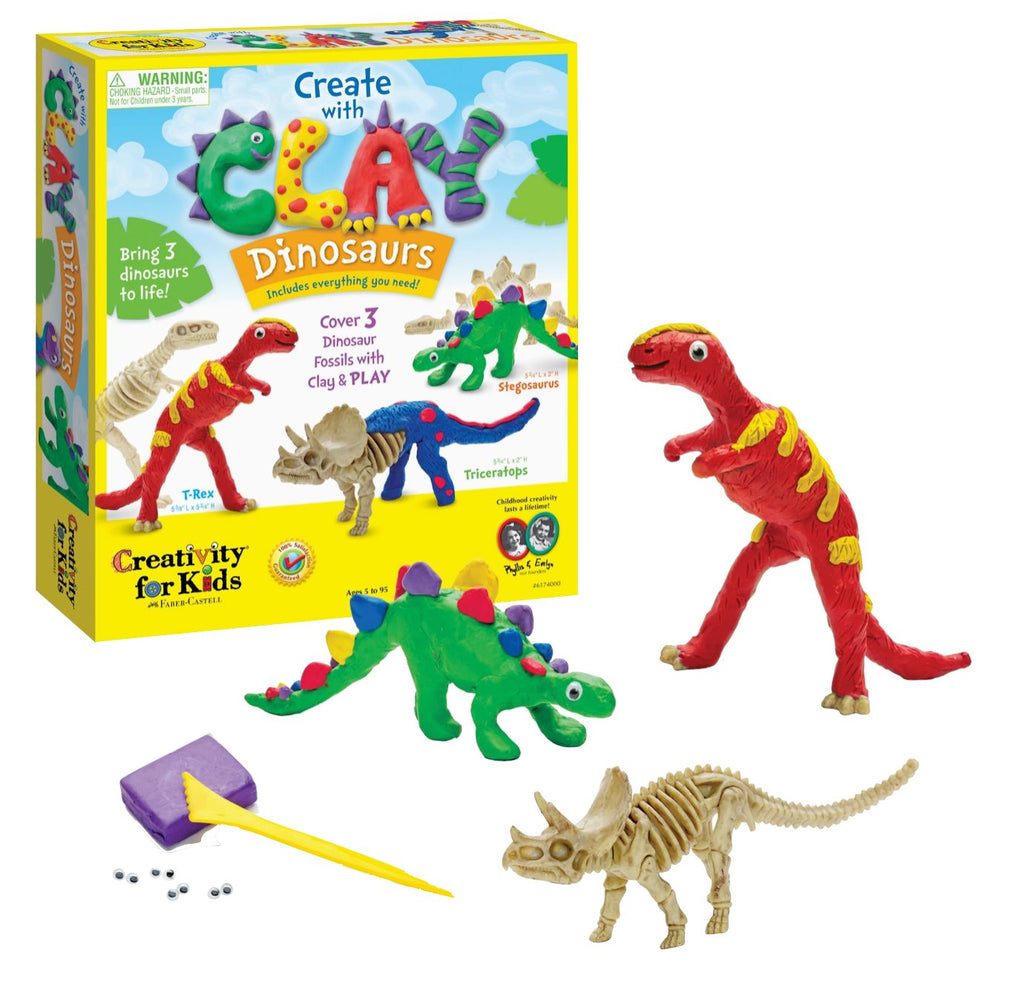 Create with Clay Dinosaurs - Diy Craft Arts & Crafts Faber Castell 