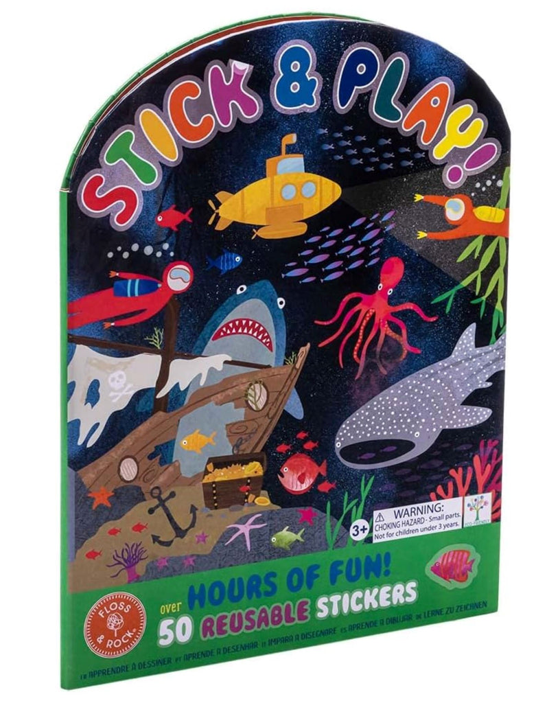 Deep Sea Stick & Play Activity Book stickers Floss & Rock 