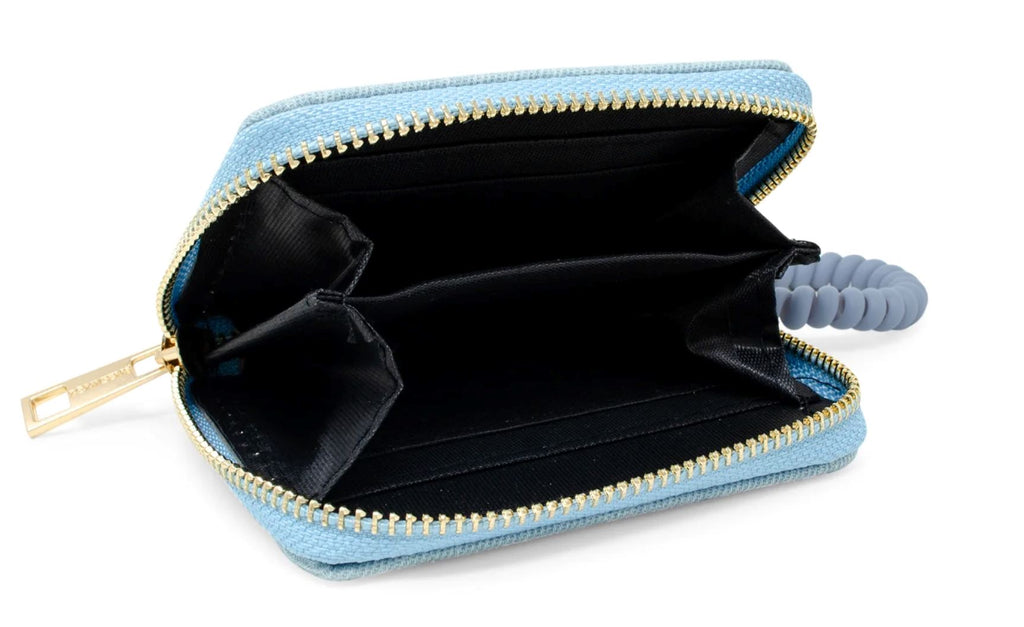 Denim Blue Sequin Heart Wallet Accessories ZOMI GEMS 