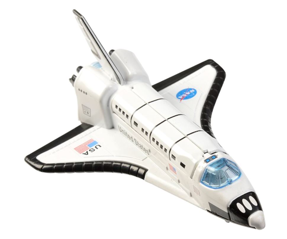 Diecast Pull Back Space Shuttle With Lights Toys La Luna Bella 