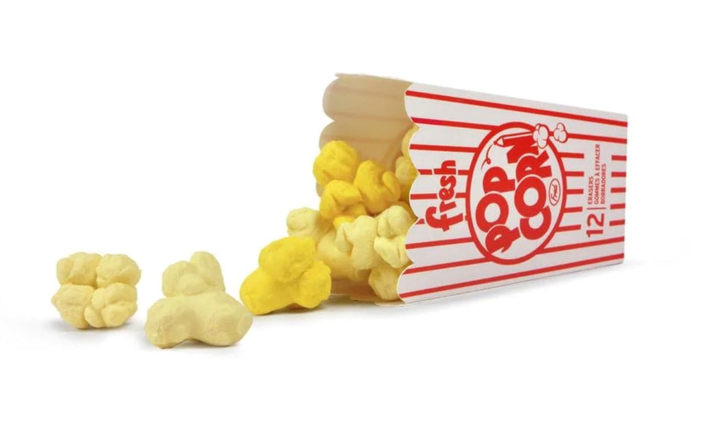 Fresh Popcorn Erasers Arts & Crafts Fred & Friends 