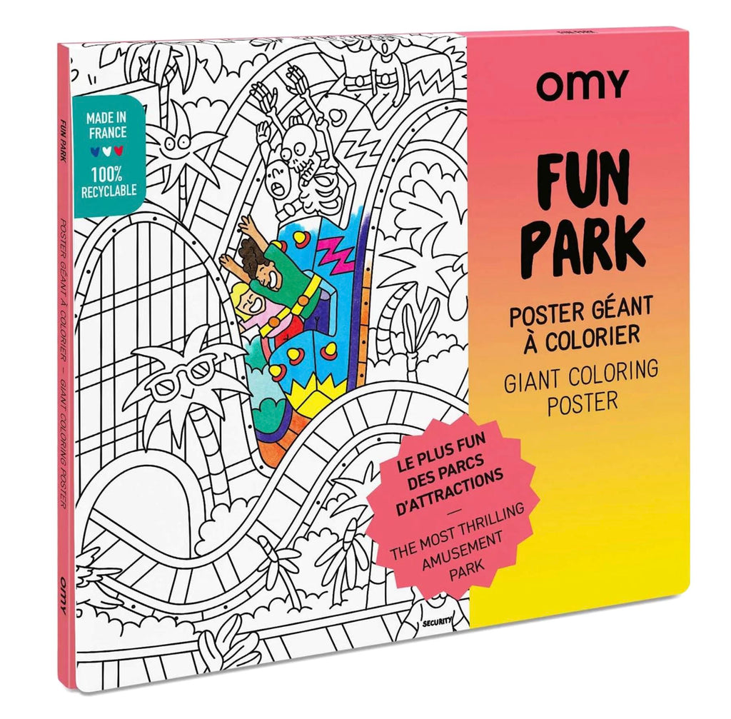 Fun Park Coloring Poster Coloring Poster omy 