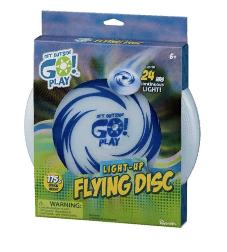Get Outside Go! Play Light-Up Flying Disc Toys Toysmith 