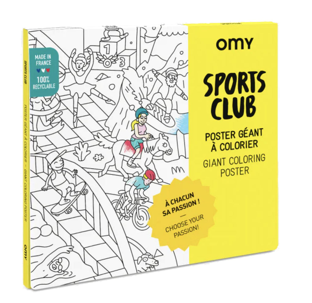 Giant Sports Club Coloring Poster Coloring Poster omy 