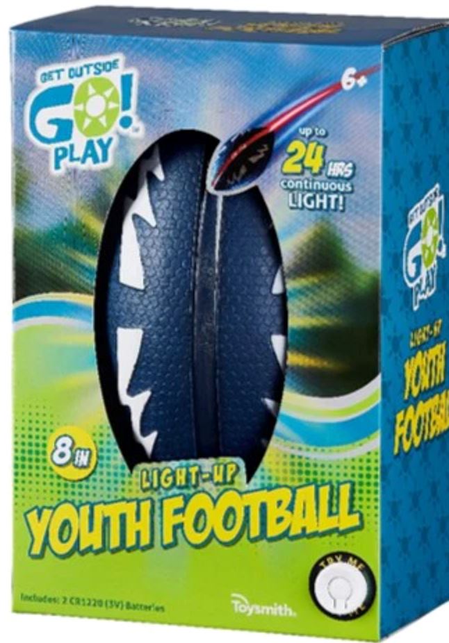 Go Outside Go! Play Light-Up Youth Football Toys Toysmith 