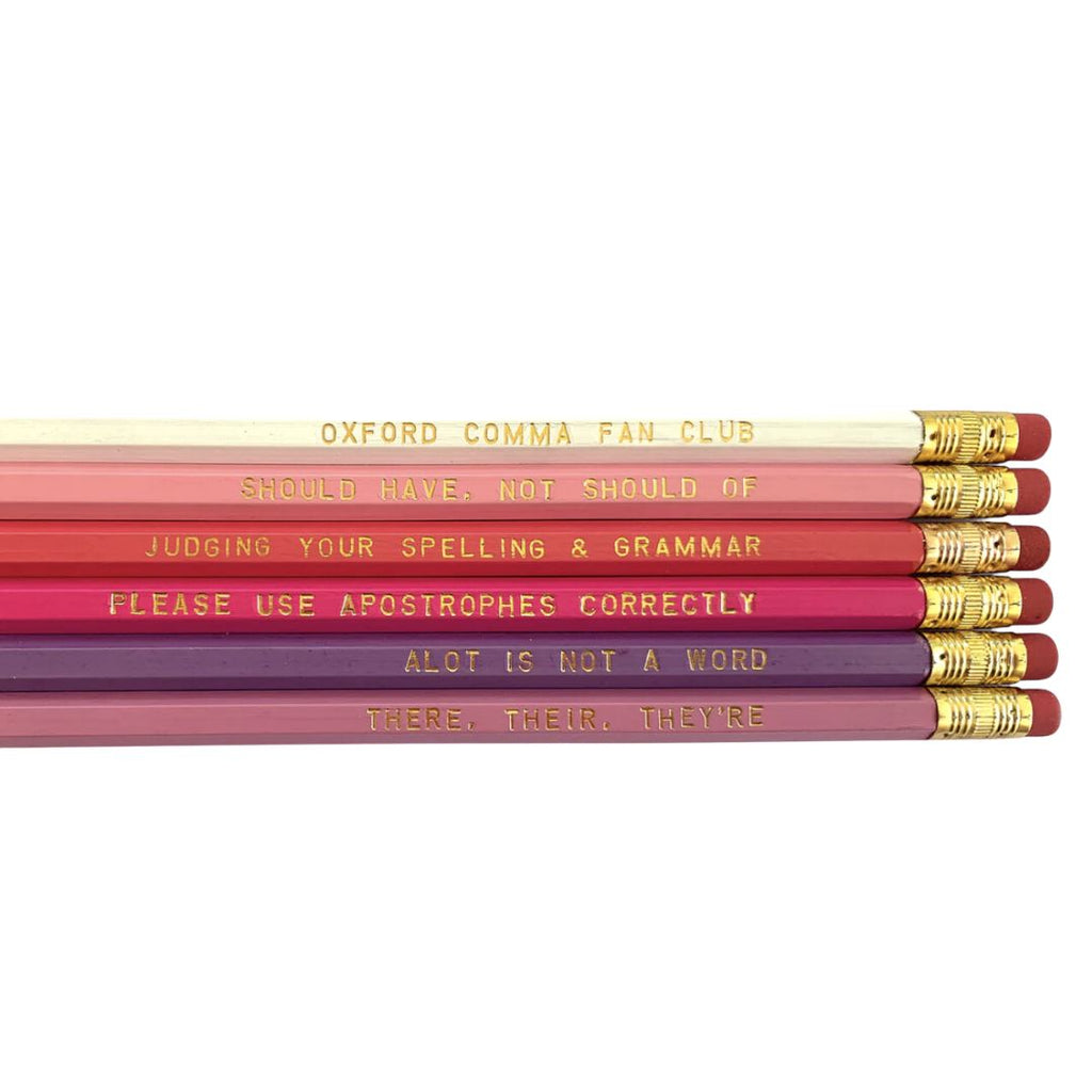 Grammar Pencil Pack Pencils Slightly Stationery 
