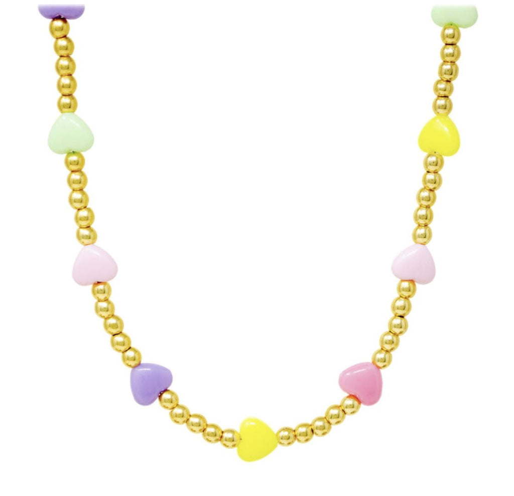Heart Bead Necklace jewelry ZOMI GEMS 