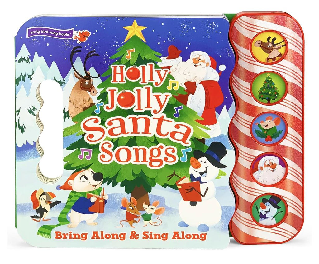 Holly Jolly Santa Songs 5 Button Christmas Sound Book Books Cottage Door Press 