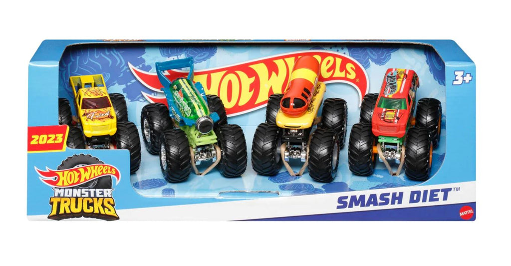 Hot Wheels Monster Trucks 4-Pack Toys Toysmith 