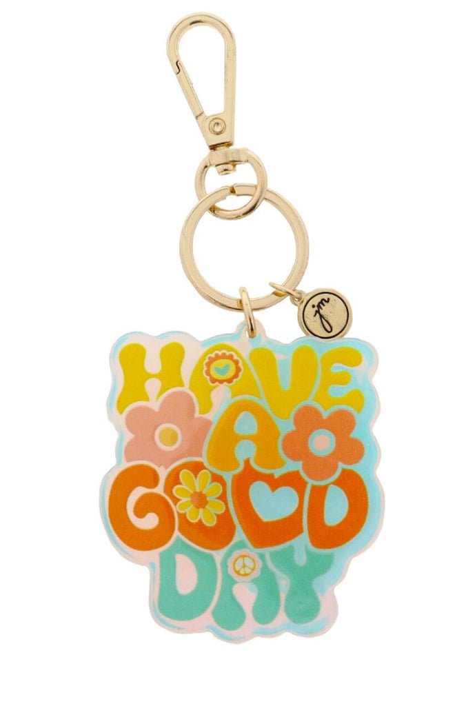 Iridescent "HAVE A GOOD DAY" Keychain Accessories Jane Marie 