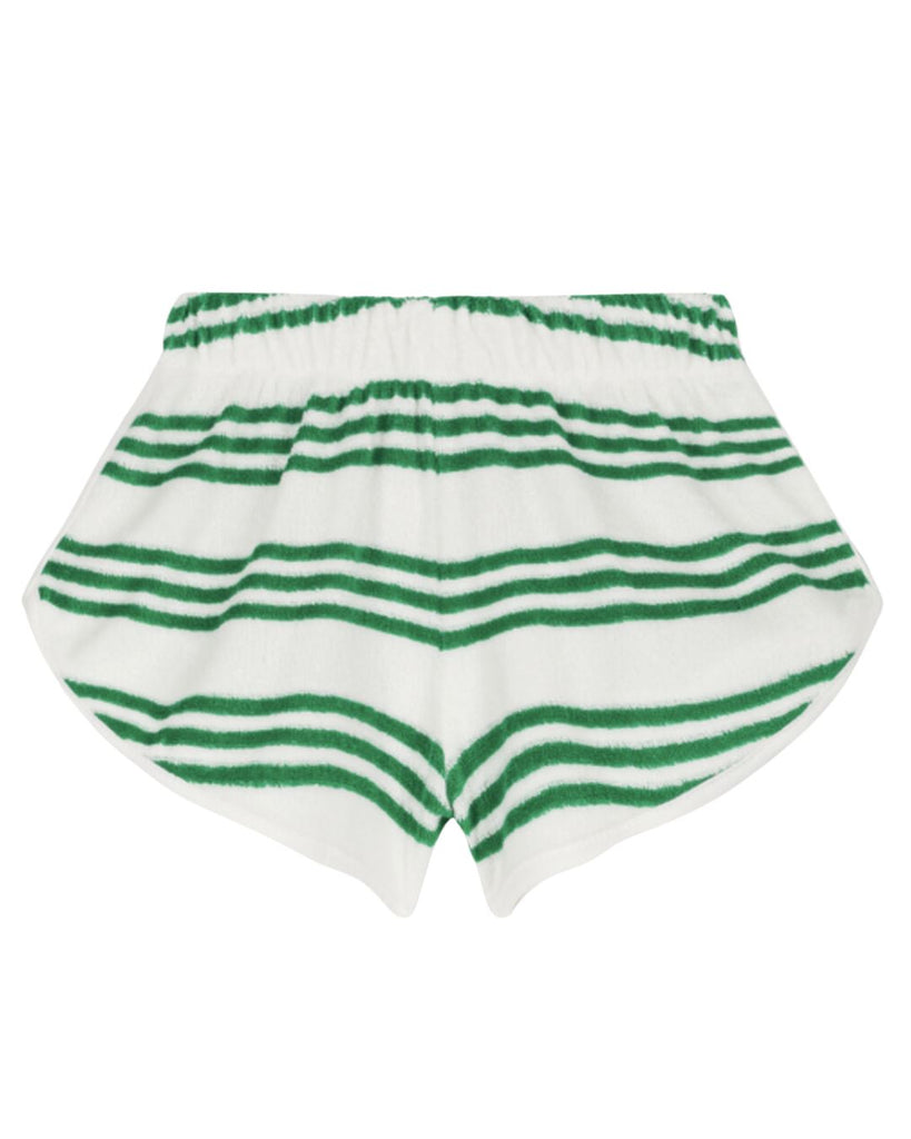 Juju Terry Green Sporty Stripes Shorts Shorts We Are Kids 