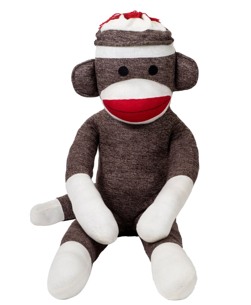 Jumbo Sock Monkey plush Schylling 