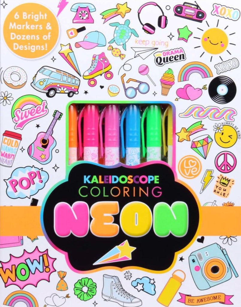 Kaleidoscope Coloring Book: Neon Edition Coloring Book Simon & Schuster 