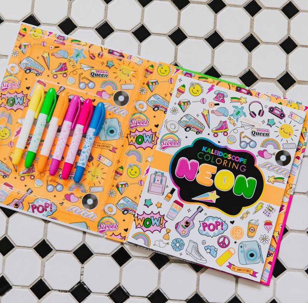 Kaleidoscope Coloring Book: Neon Edition Coloring Book Simon & Schuster 