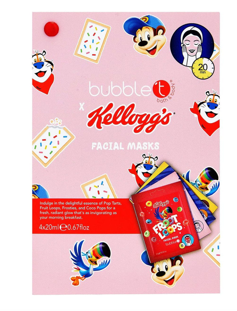 Kellogg's Facial Sheet Masks - Gift Set bath Bubble T Cosmetics 