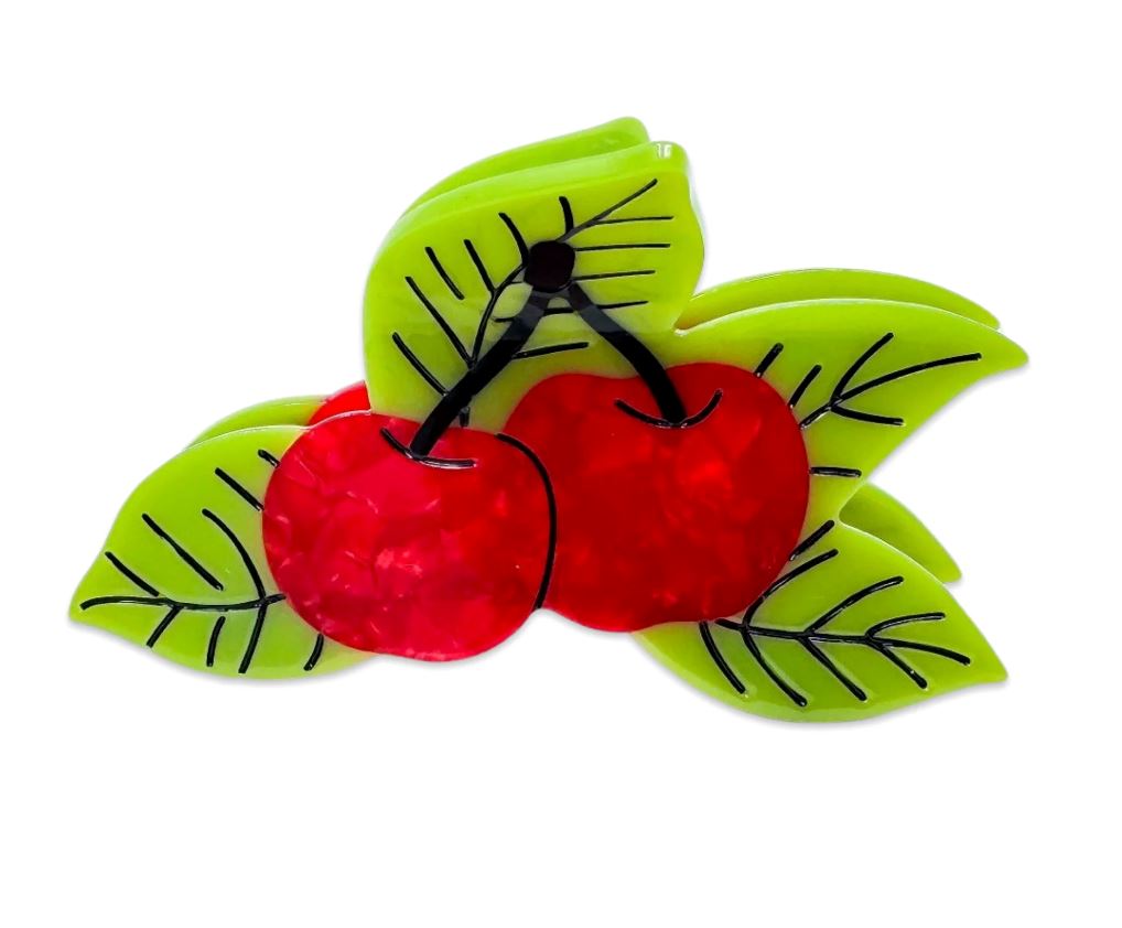 Large Cherries Hair Claw Hair Clip Jenny Lemons 